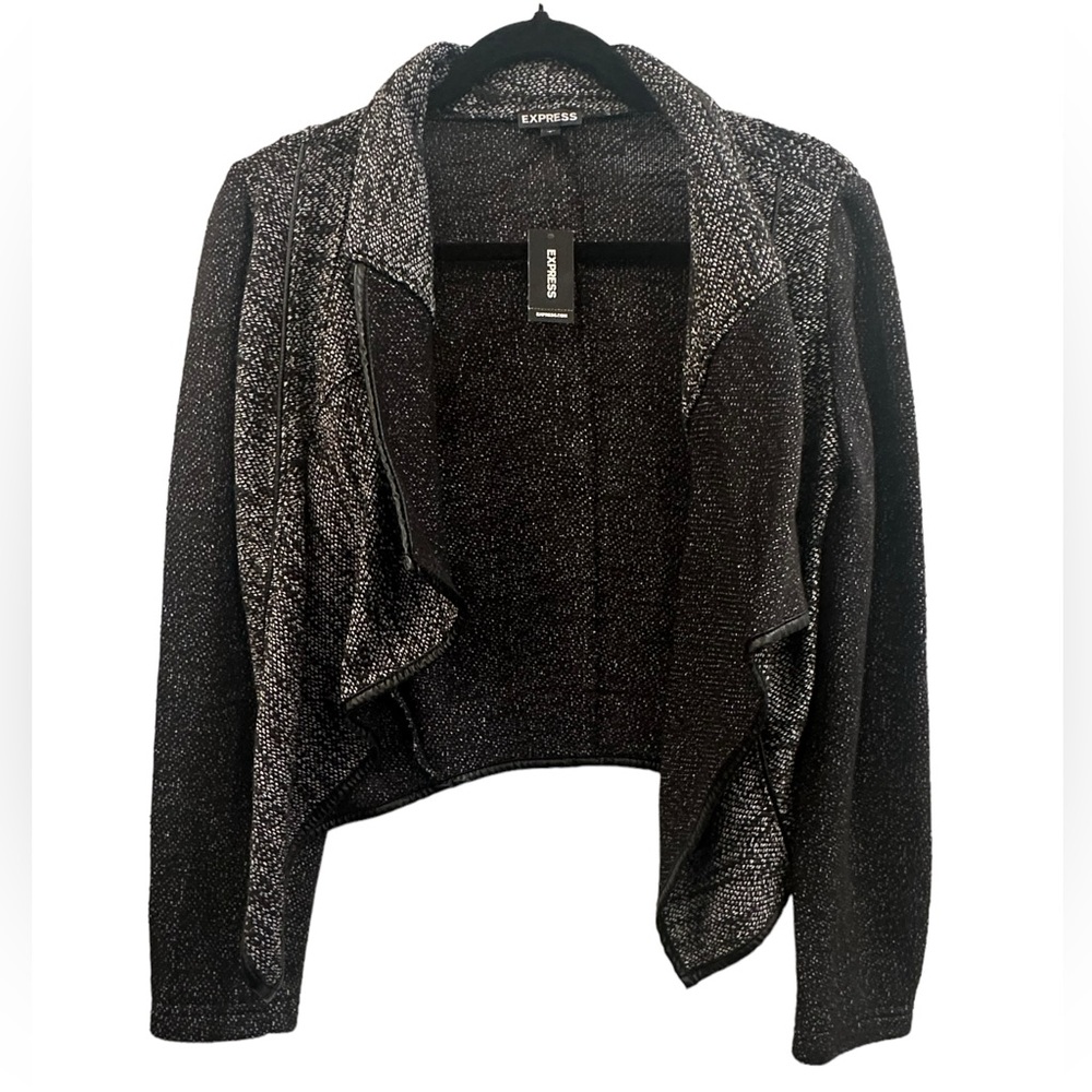 Express black and white jacket size S NWT